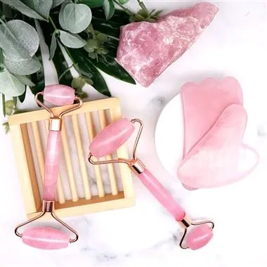 Њега коже Природни јаде ваљак Двоструки алат за лице